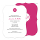Raspberry Circle Initials Invitations Image 5 of 11